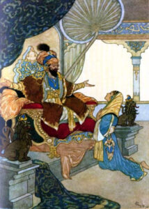 Shariyar and Shahrazad by Rene Bull