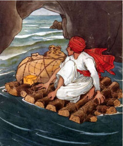 Sindbad - Illustration by Rene Bull