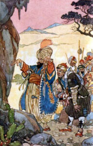 The Leader of the Thieves - Illustration by Rene Bull